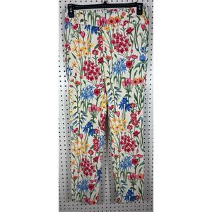 J. McLaughlin Women's Maise floral pull on Ankle Pants size 8